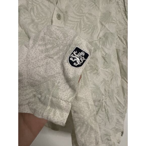 Nat Nast Shirt Mens XL Hawaiian Floral Palm Silk Blend Button Up Short Sleeve - Picture 3 of 5